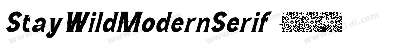 StayWildModernSerif 字体转换